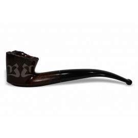 Cachimbo Bertoldi Maestro Briar Mogno Longo Peça Única